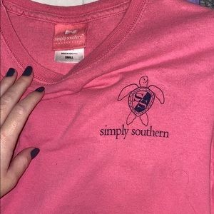 A pink simply southern t shirt